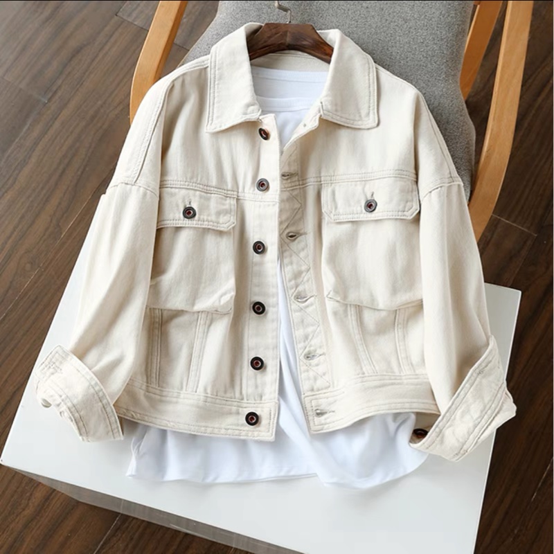 白色牛仔外套-1