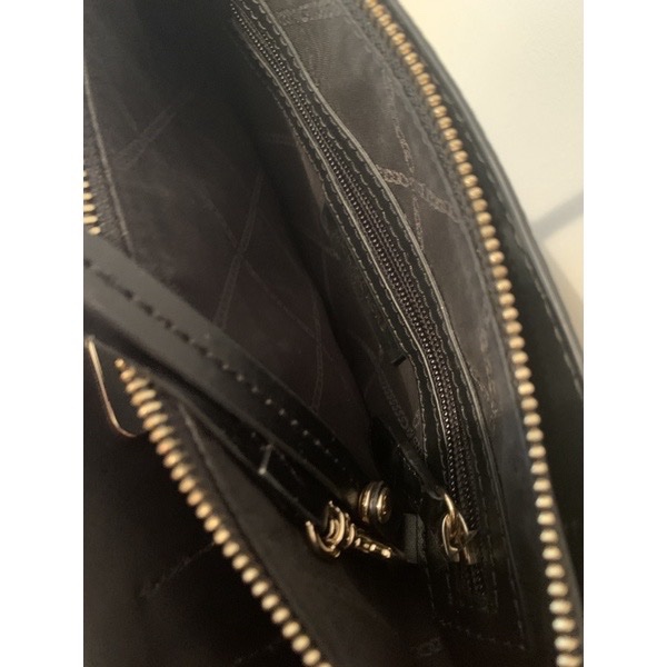 名牌包MK托特包 95成新 michael kors美國正品 絕對保證 黑色可側背手提包-3