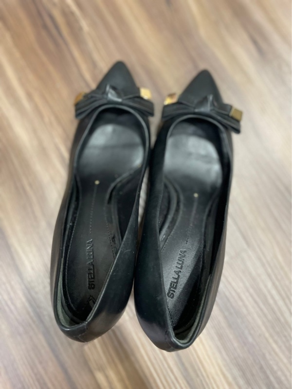 STELLA LUNA 高跟鞋 36.5 低跟 黑色高跟鞋 婚鞋 面試鞋-1