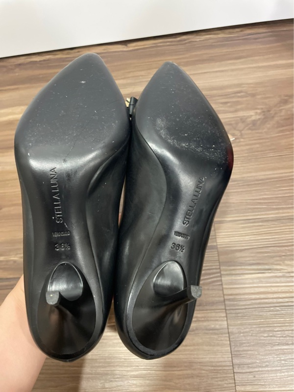 STELLA LUNA 高跟鞋 36.5 低跟 黑色高跟鞋 婚鞋 面試鞋-2