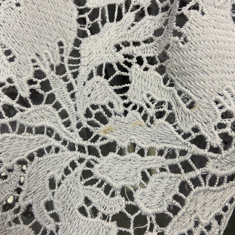 【蔣雅淇私服】正韓灰藍色蕾絲雕花吊帶連身裙-5