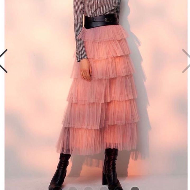 粉紅蛋糕紗裙-0