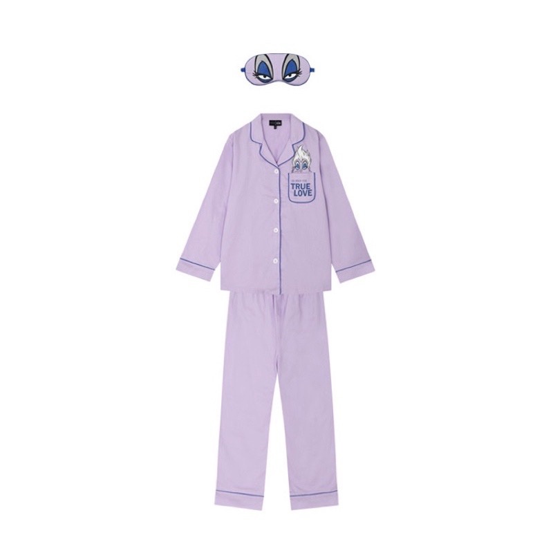 韓國正品專櫃品牌EBLIN聯名居家服睡衣套裝眼罩3件套-3