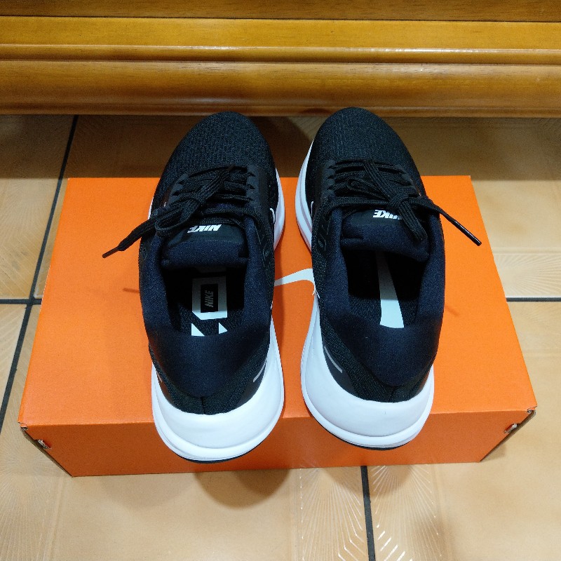 NIKE W AIR ZOOM STRUCTURE 24 慢跑鞋 黑白 女鞋 附鞋盒-4