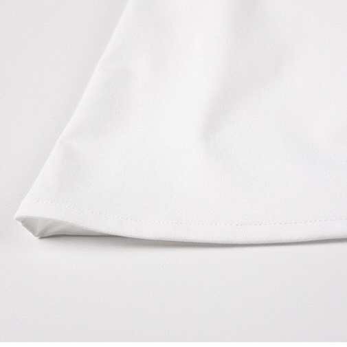 夏季白色A字半身裙 夏季 傘裙 高腰 顯瘦 中長裙-4