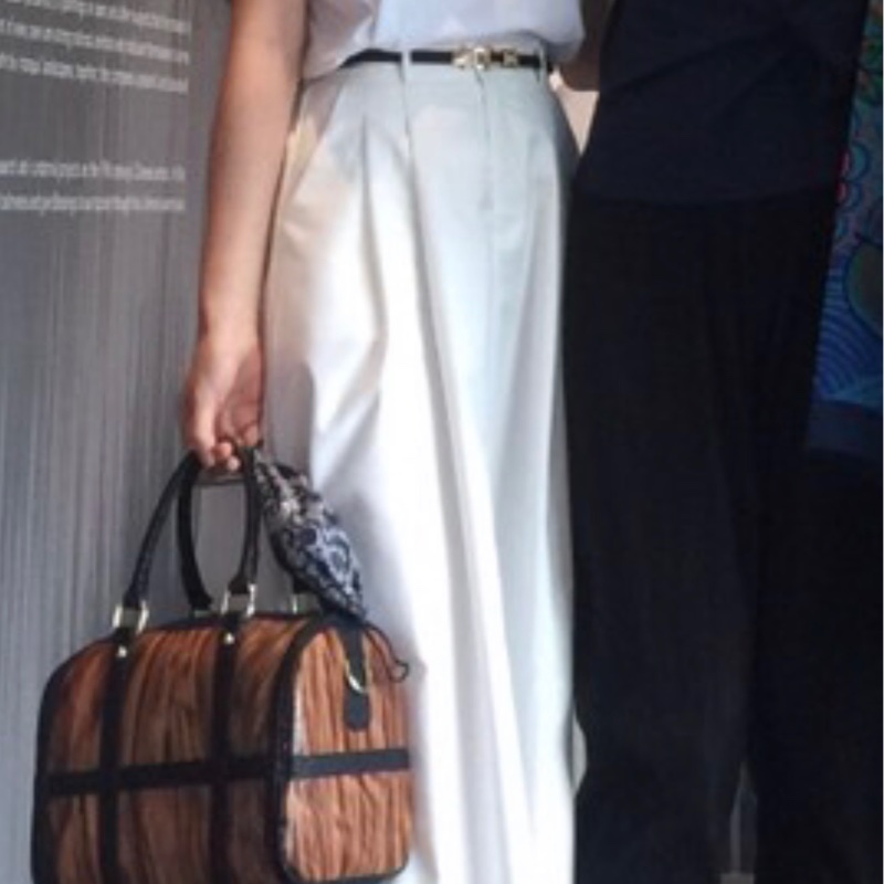 夏季白色A字半身裙 夏季 傘裙 高腰 顯瘦 中長裙-8