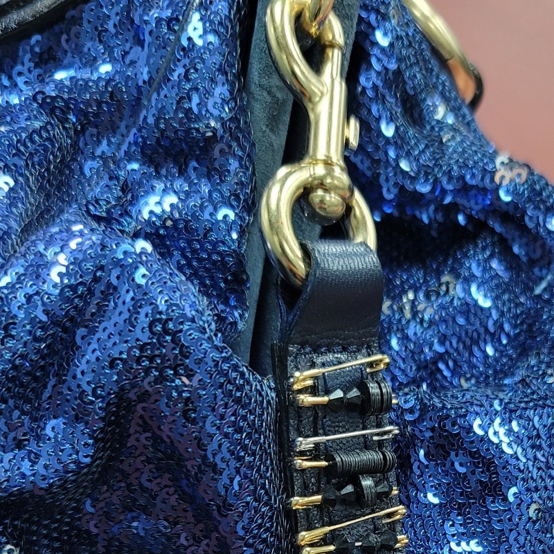 marc jacobs 紐約搖滾銀色亮片印花包(原1795美金)-2