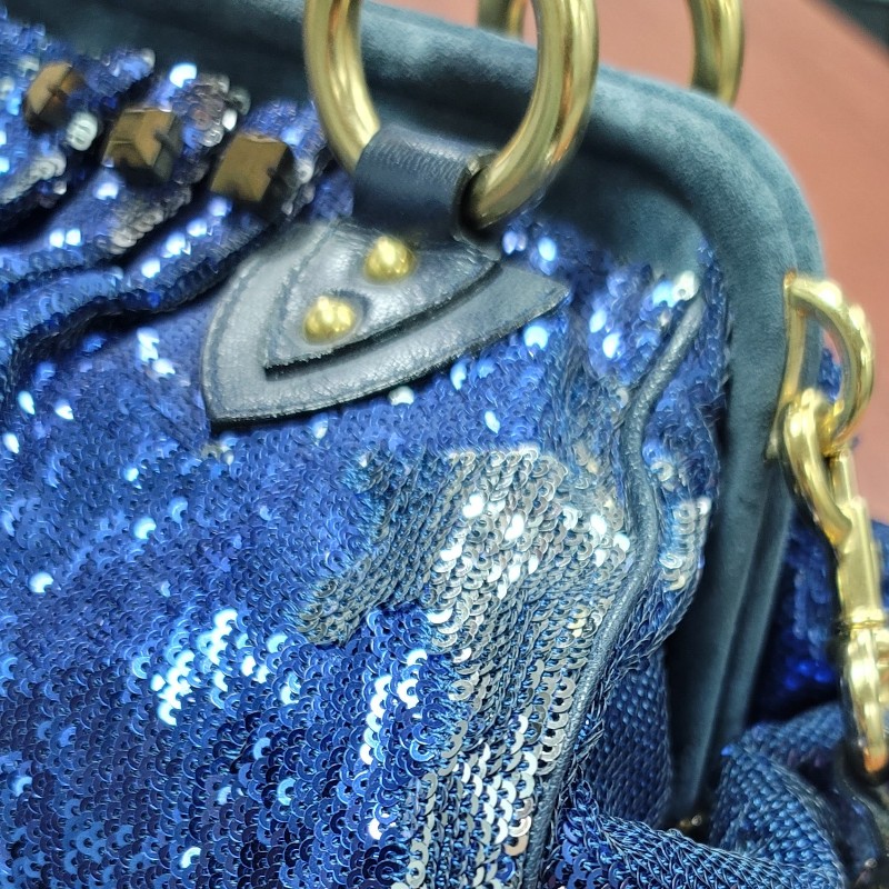 marc jacobs 紐約搖滾銀色亮片印花包(原1795美金)-7