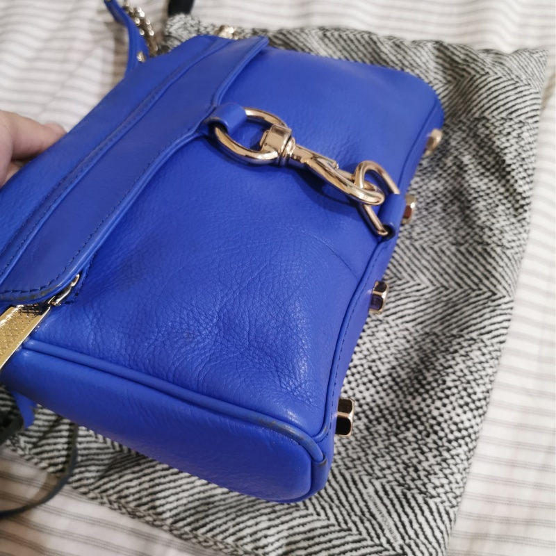 ❤️‍🔥免運 二手 附原廠防塵袋✨Rebecca Minkoff Mini Mac 絕美 紫藍色-2