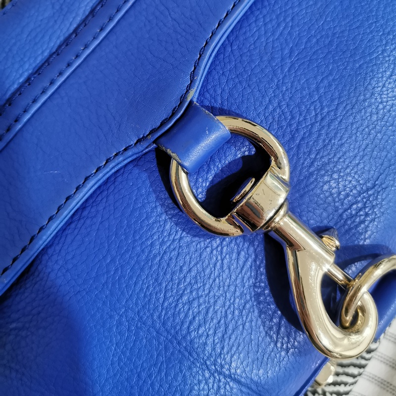 ❤️‍🔥免運 二手 附原廠防塵袋✨Rebecca Minkoff Mini Mac 絕美 紫藍色-3