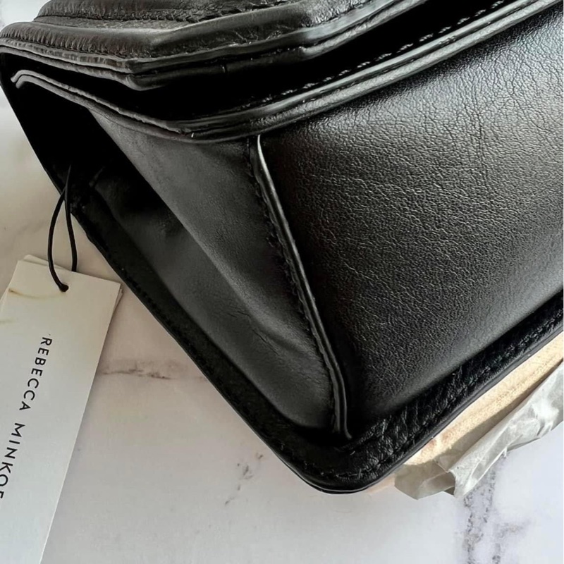 Rebecca Minkoff Love 黑色鐵灰鍊 槍色鍊 經典中款 25cm槍鍊中款-2