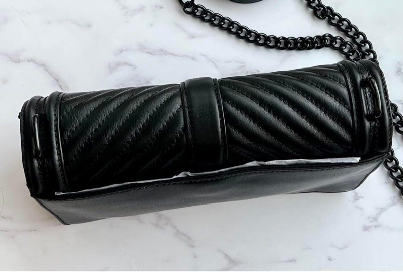 Rebecca Minkoff Love 黑色鐵灰鍊 槍色鍊 經典中款 25cm槍鍊中款-5