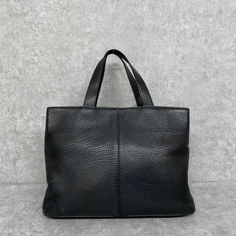 Burberry黑色皮革手提包-3
