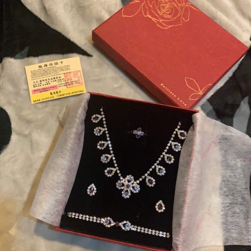 優雅風采晶鑽套組 全新 東森購物 結婚首飾-0