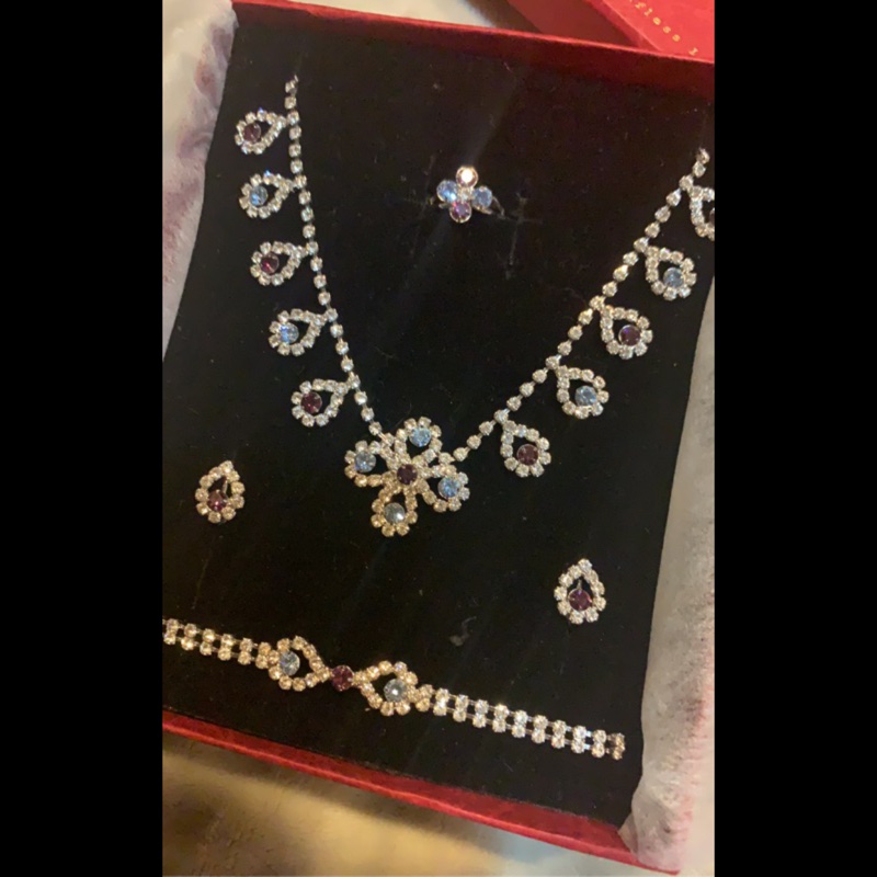 優雅風采晶鑽套組 全新 東森購物 結婚首飾-4