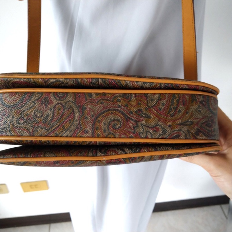 PIATO購自歐洲的vintage 古董包 風琴包 變形蟲圖騰-2