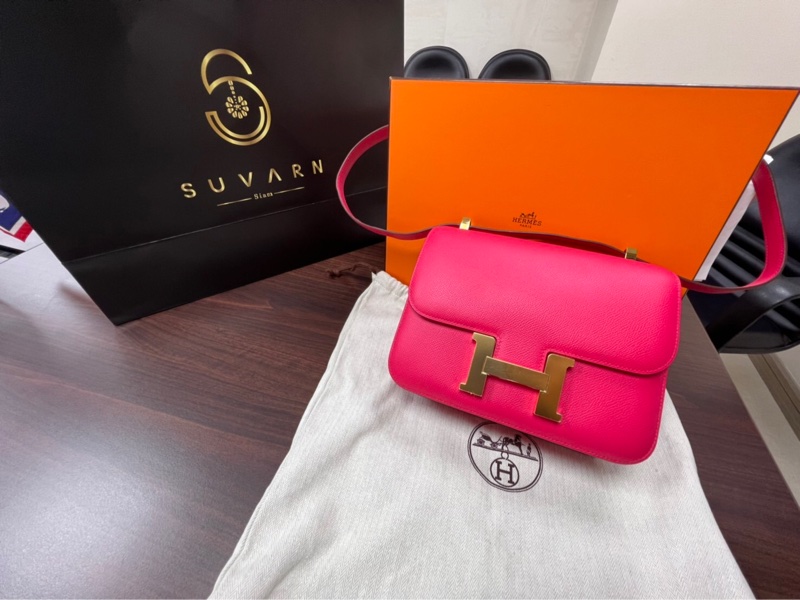 (他網上架中)HERMES constance 愛馬仕 康康包 極致玫瑰粉 金釦 D刻 全新品-0