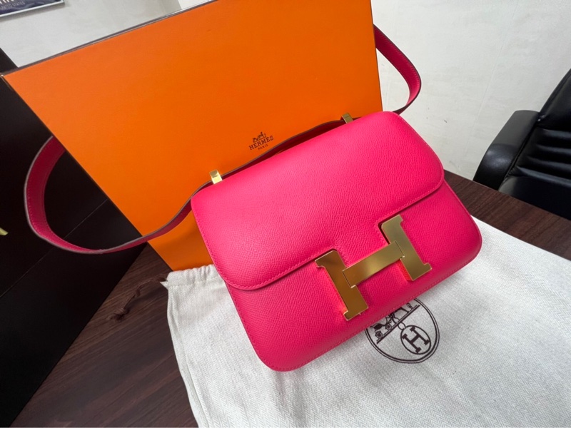 (他網上架中)HERMES constance 愛馬仕 康康包 極致玫瑰粉 金釦 D刻 全新品-2
