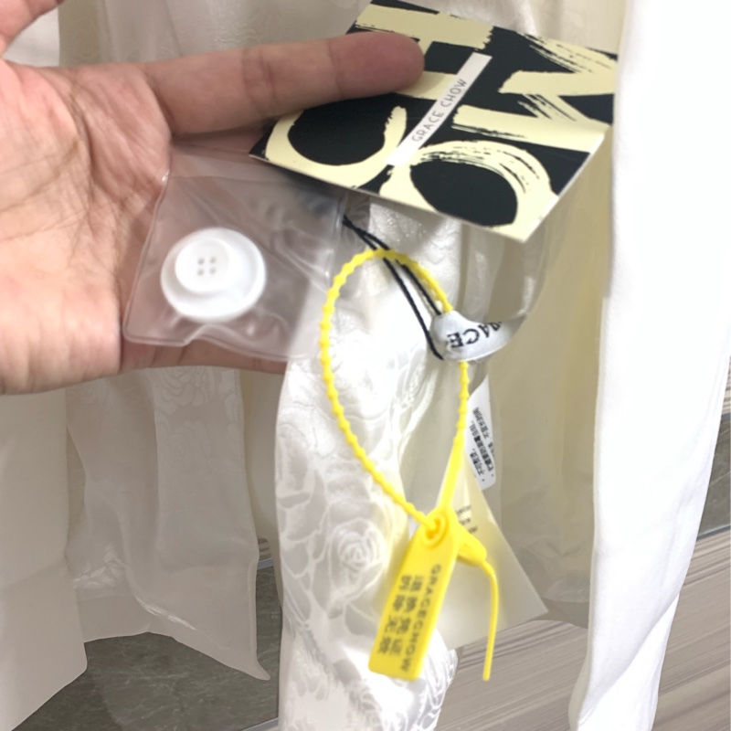 全新含吊牌Grace Chow周揚青 白色復古西裝外套 M-8