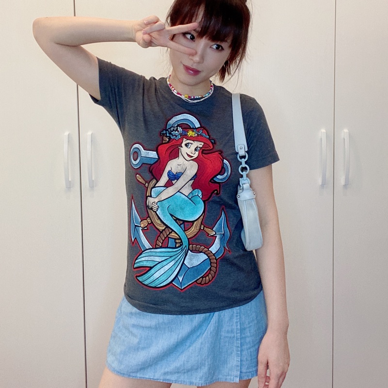 Disney迪士尼正版小美人魚短袖T恤（全新）-0