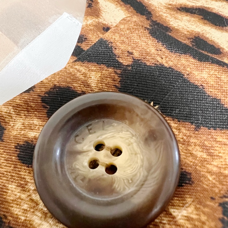 🍒CELINE 豹紋8分袖外套（薄款、冷氣房穿）size:42 / 2F220507-2-4