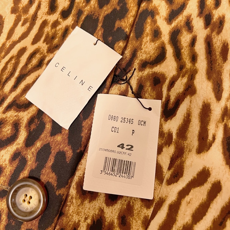 🍒CELINE 豹紋8分袖外套（薄款、冷氣房穿）size:42 / 2F220507-2-5