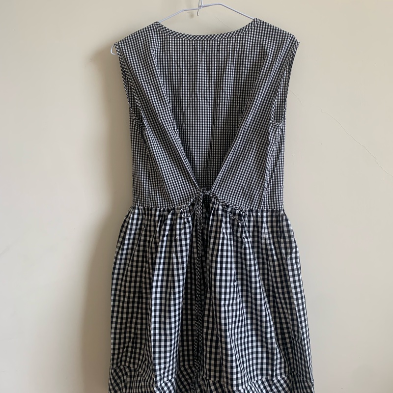美國 Madewell 經典黑白格洋裝-3