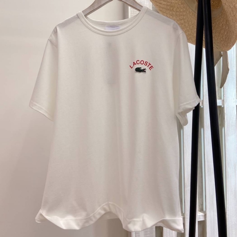 LACOSTE  BEAMS BOY白色棉T-2