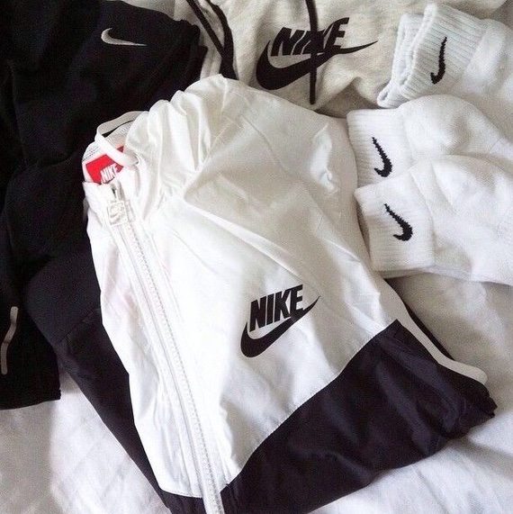 NIKE 運動外套 AS NIKE WINDRUNNER 防風外套黑白配色-2