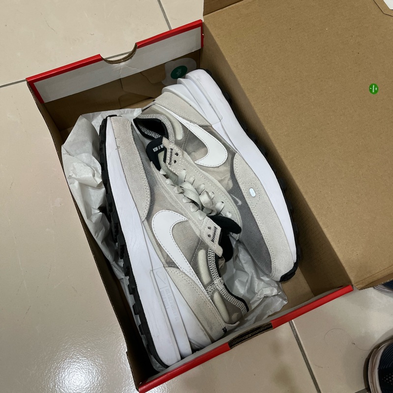 NIKE WAFFLE ONE 黑白灰 25-0