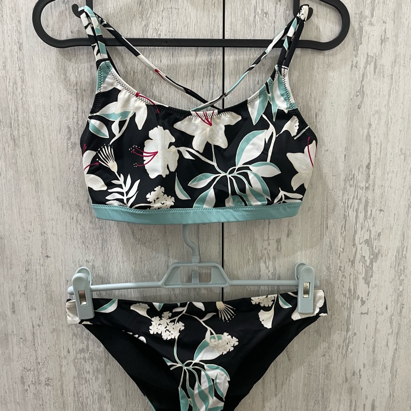 【全新僅試穿】Roxy Fitness 美背比基尼泳裝 S-0