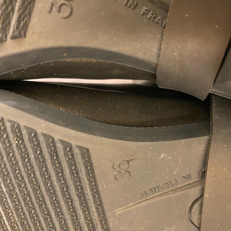 Aigle中筒雨靴軍綠色36號-4