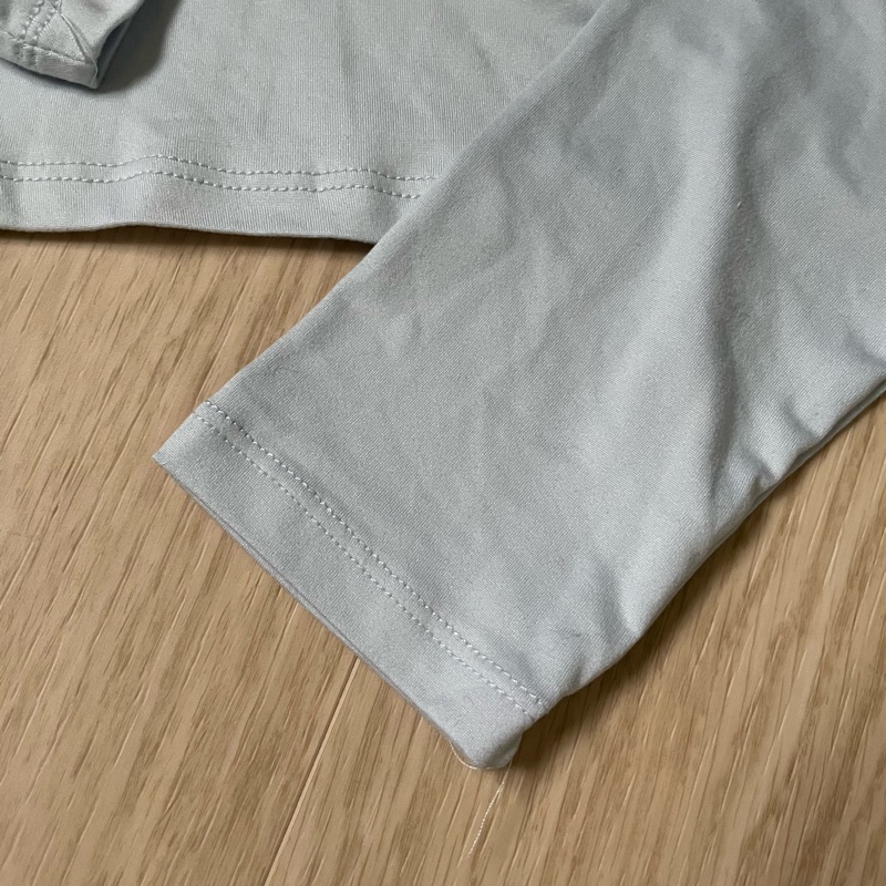 美國品牌｜Streetwear Society 前挖空上衣｜彈性長袖｜露胸｜瑜伽衣｜淺藍色｜漏胸｜二手衣-3