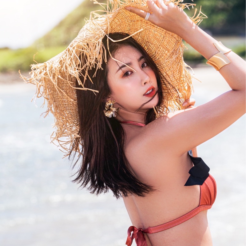 wave shine 夏日黃金女神杏子花造型耳環-0