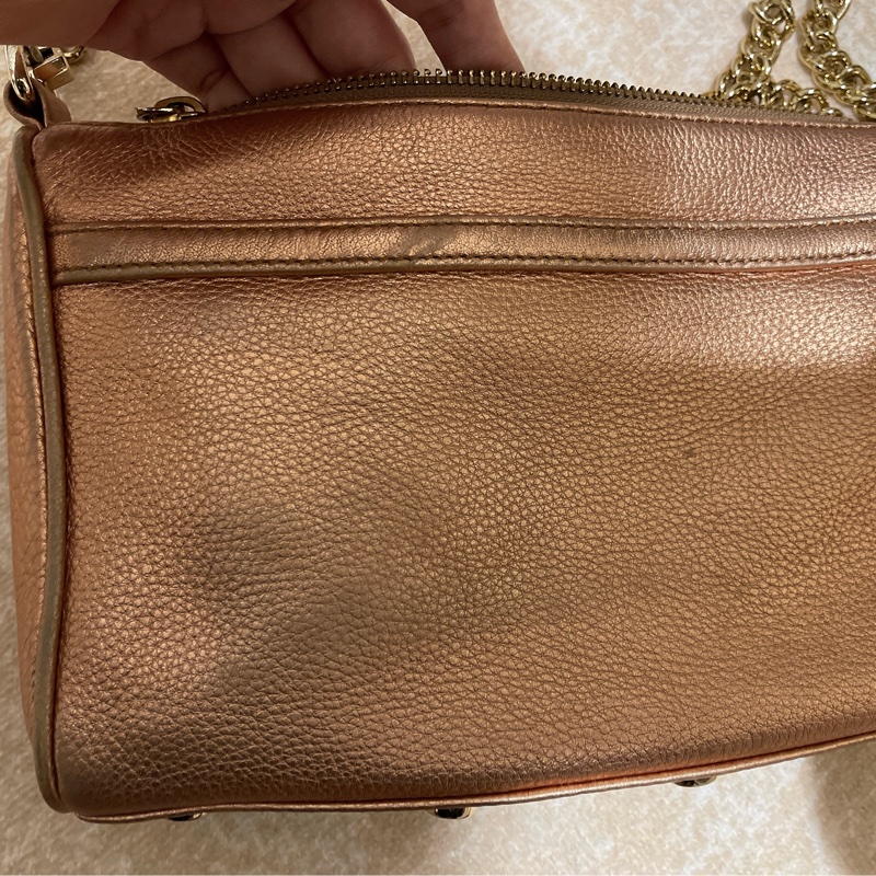 「0987專屬下單區」Rebecca Minkoff Mini Mac復古玫瑰金配色-9