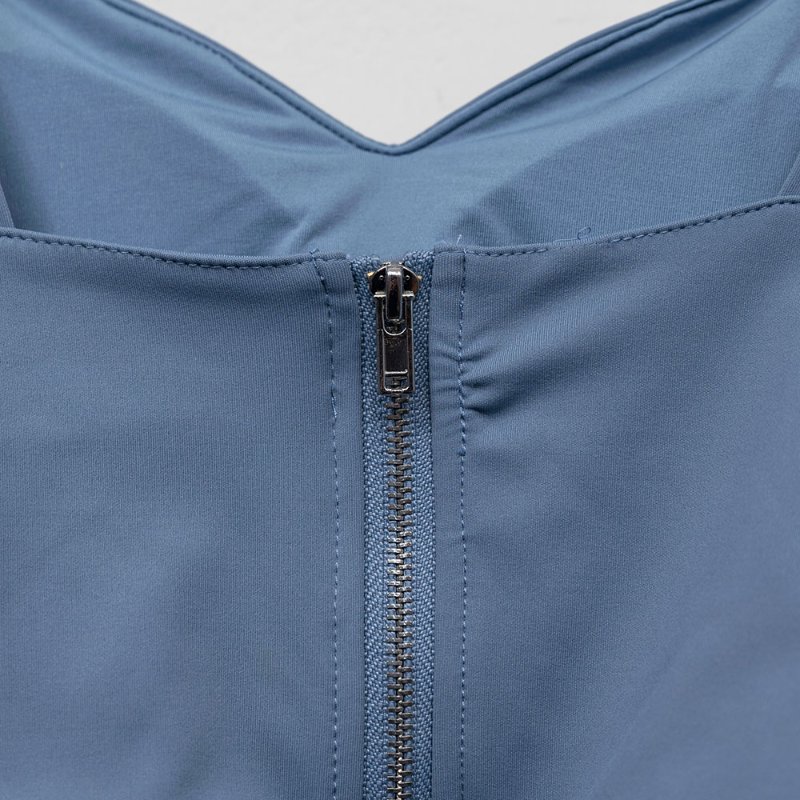 【王以甯 Ines 私服】WAVE SHINE 藍色桃心美波集中 Bra Top-2