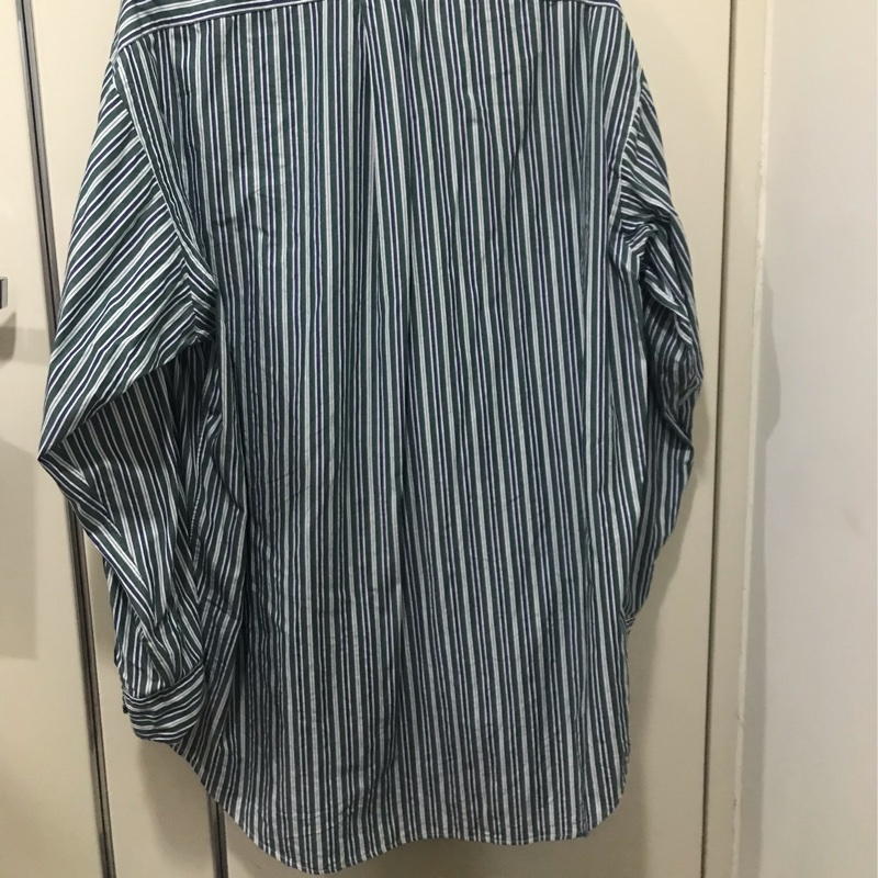 Ralph Lauren 綠藍直條紋男友襯衫-4