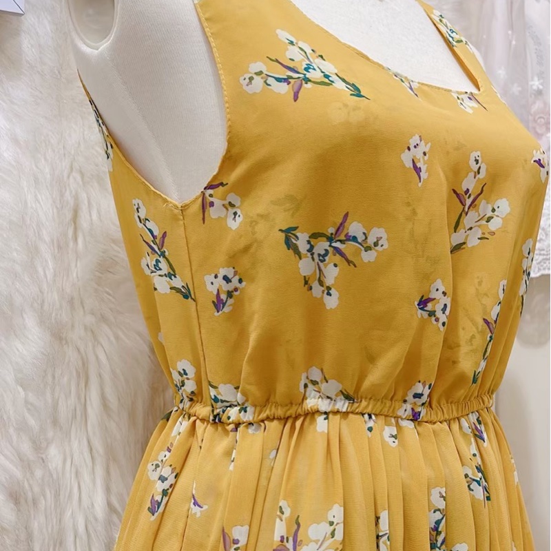 韓版❤️碎花縮腰洋裝-1