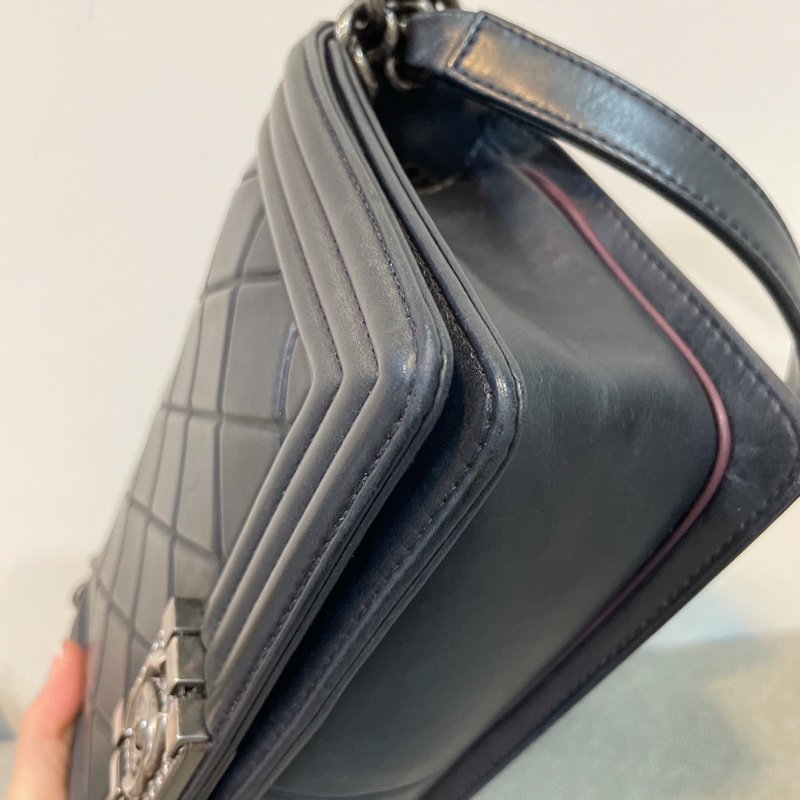 真品香奈兒經典包boy chanel 25公分限量Paris-Salzburg工坊系列-1