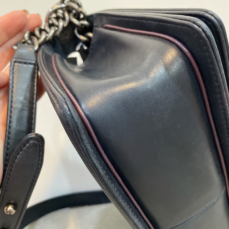 真品香奈兒經典包boy chanel 25公分限量Paris-Salzburg工坊系列-4