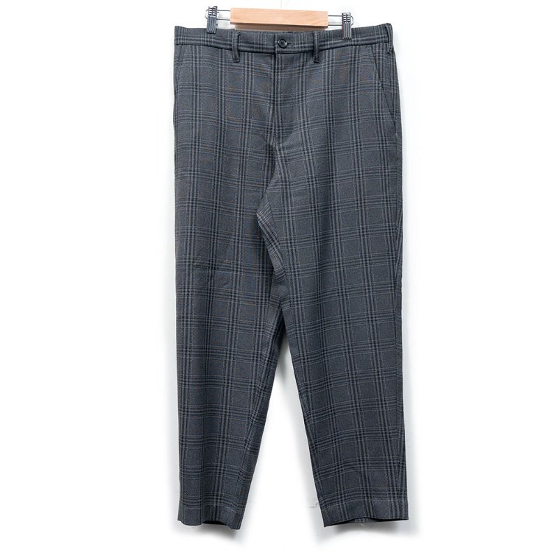 【曲艾玲私服】GU 深灰色格紋西裝褲-0
