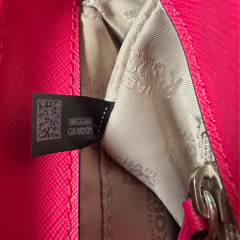 MICHAEL KORS TINA 花朵翻蓋鍊帶肩背/斜背包(中/覆盆莓粉)-5