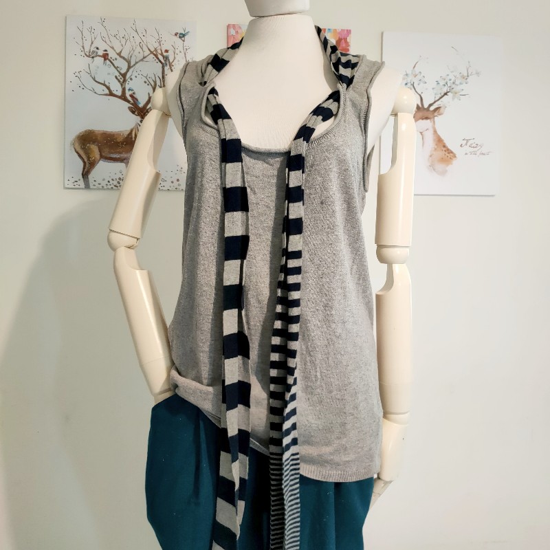 whiple 日式無袖上衣-0