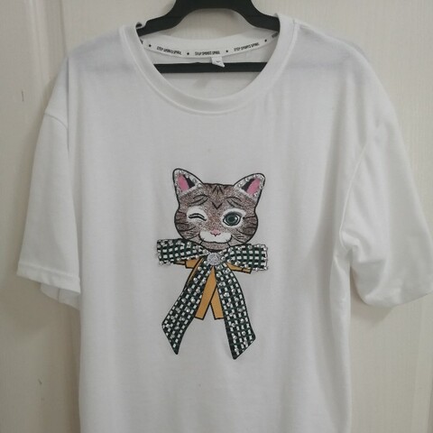 鑽石貓咪T-shirt