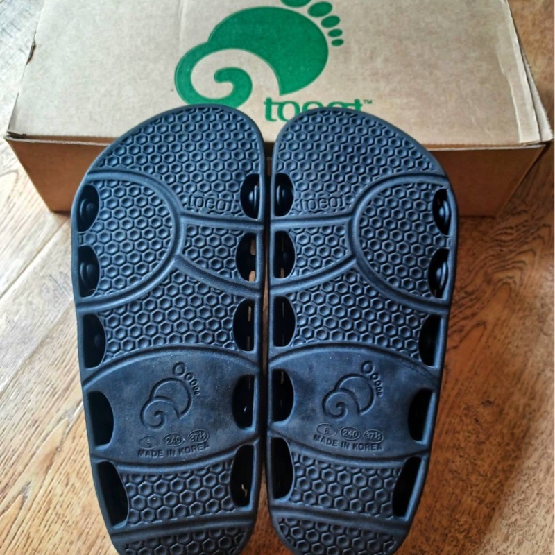 TOEOT 韓國百變涼鞋自製涼鞋 拖鞋 韓流 潮流 黑灰-2