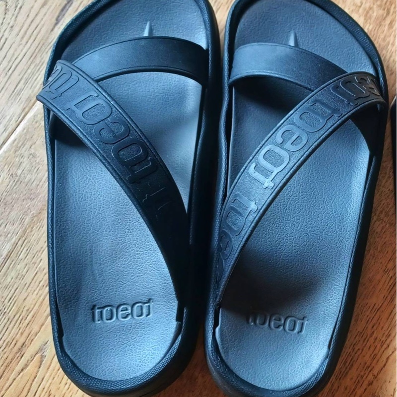 TOEOT 韓國百變涼鞋自製涼鞋 拖鞋 韓流 潮流 黑灰-3