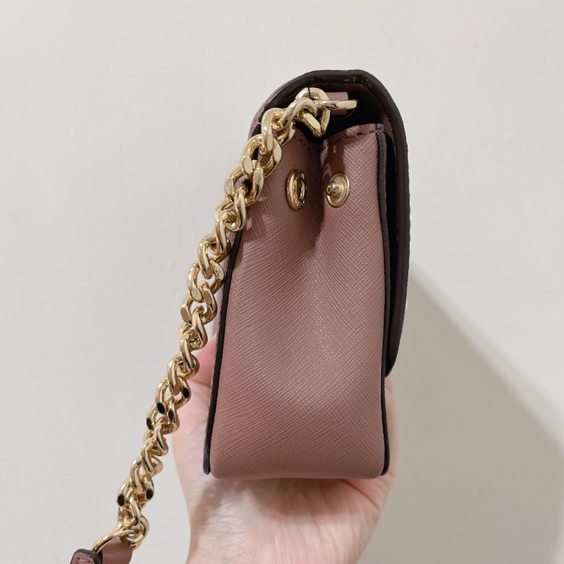 Michael kors mk 乾燥玫瑰 鏈包 鏈條包 小方包-2