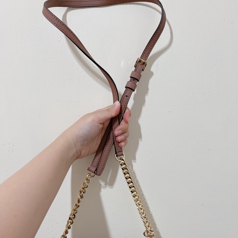 Michael kors mk 乾燥玫瑰 鏈包 鏈條包 小方包-6