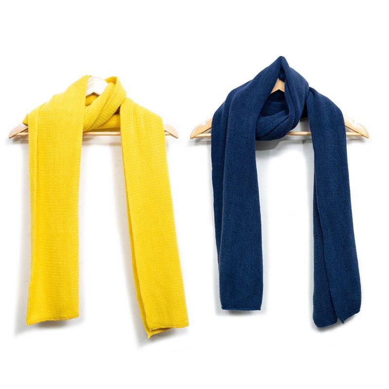 【陳喬恩私服】藍色/黃色圍巾-0