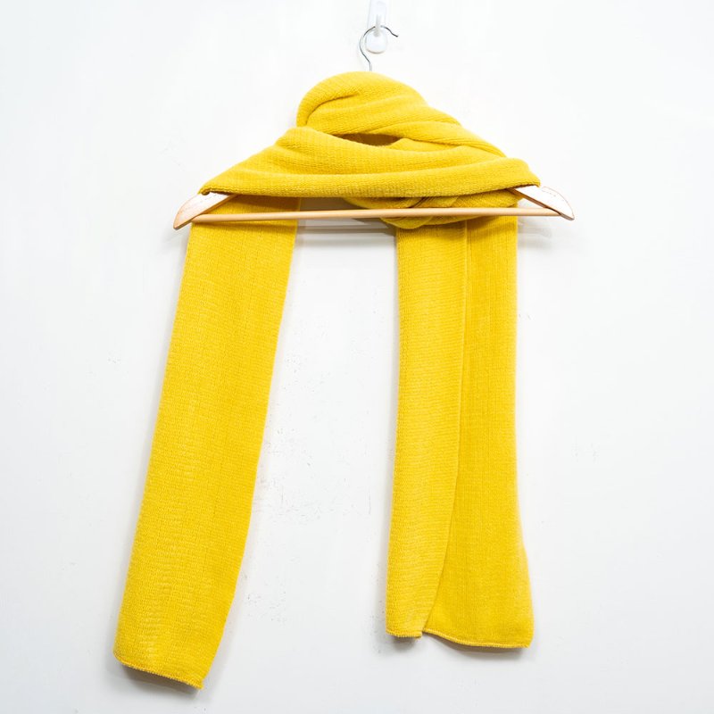 【陳喬恩私服】藍色/黃色圍巾-3